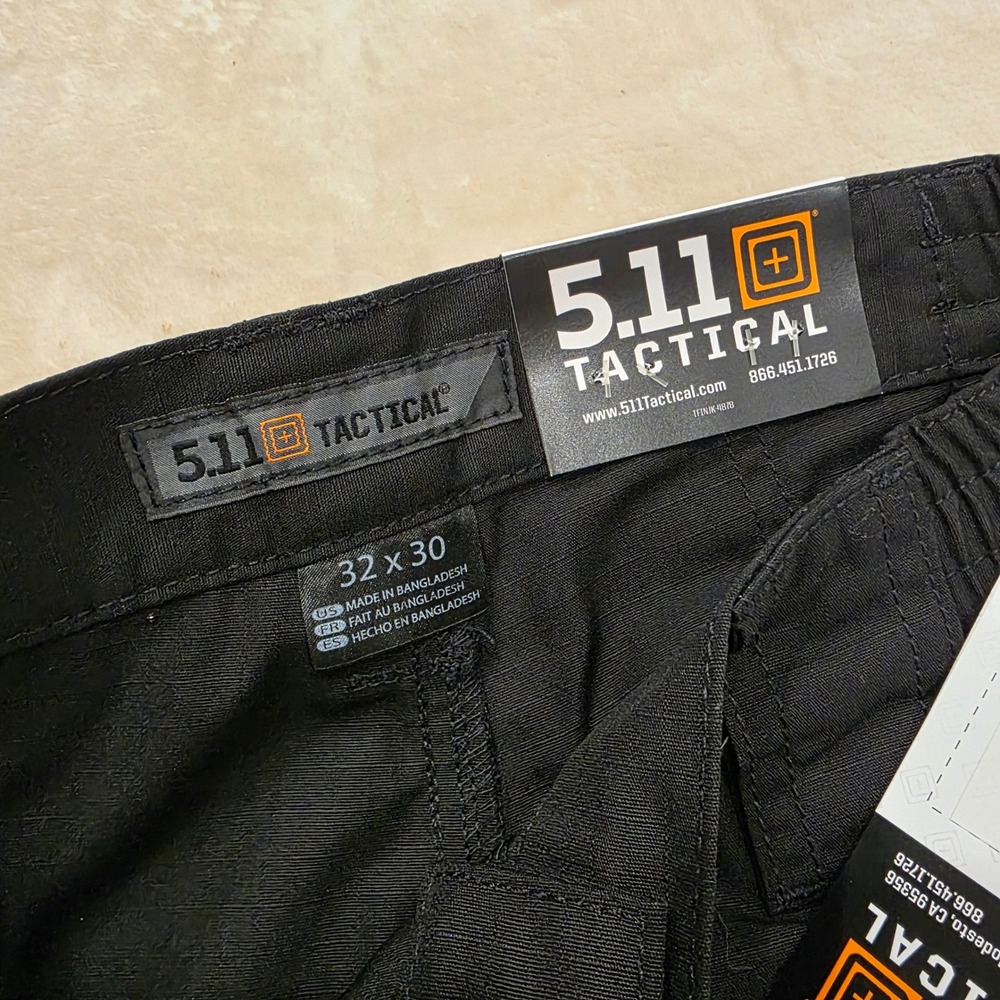 5.11 Tactical Men's Taclite Pro Pants Black W32 L30 NWT Style 74273 Ripstop - Picture 4 of 7